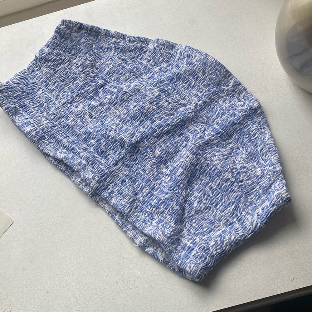 Blue stretch bandeau
